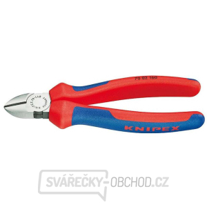 Boční štípací kleště 125 mm KNIPEX 70 02 125 - leštěná hlava, vícesložkové návleky Boční štípací kleště 125 mm KNIPEX 70 02 125 - leštěná hlava, vícesložkové návleky gallery main image