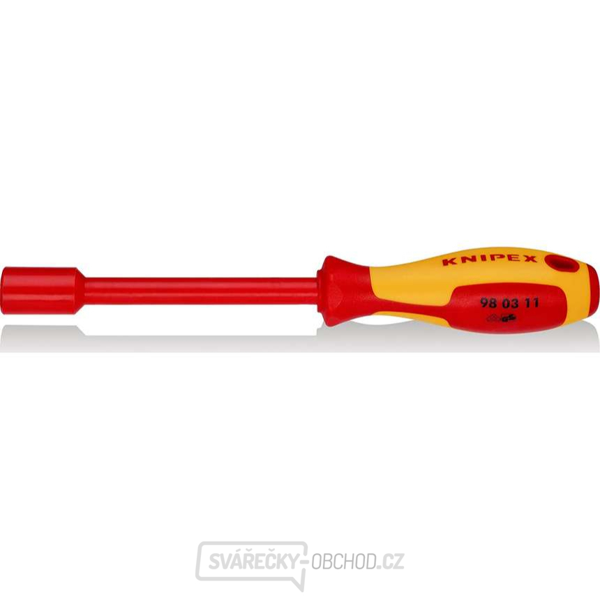 VDE šroubovák s nástrčným klíčem 6hran 11x125 mm Knipex 98 03 11 VDE šroubovák s nástrčným klíčem 6hran 11x125 mm Knipex 98 03 11 gallery main image