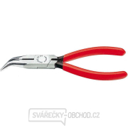 Půlkulaté kleště s břity pro radiotechniku 160 mm KNIPEX 25 21 160 - leštěná hlava, plastové návleky gallery main image