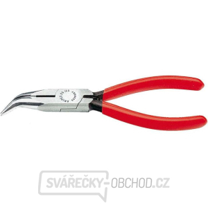 Půlkulaté kleště s břity pro radiotechniku 160 mm KNIPEX 25 21 160 - leštěná hlava, plastové návleky gallery main image
