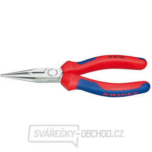Půlkulaté kleště s břity pro radiotechniku 160 mm KNIPEX 25 02 160 - leštěná hlava, vícesložkové návleky gallery main image