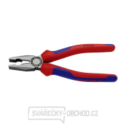 Kombinované kleště 200 mm. KNIPEX 03 02 200 - leštěná hlava, vícesložkové návleky Náhled