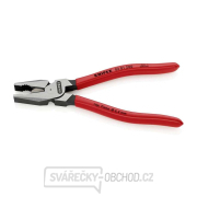 Silové kombinované kleště 200 mm. KNIPEX 02 01 200 - leštěno, plastové návleky Náhled