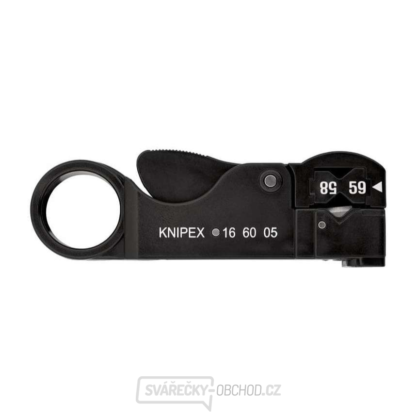 Odizolovací nástroj na koaxiální kabely Knipex 16 60 05 SB Odizolovací nástroj na koaxiální kabely Knipex 16 60 05 SB gallery main image