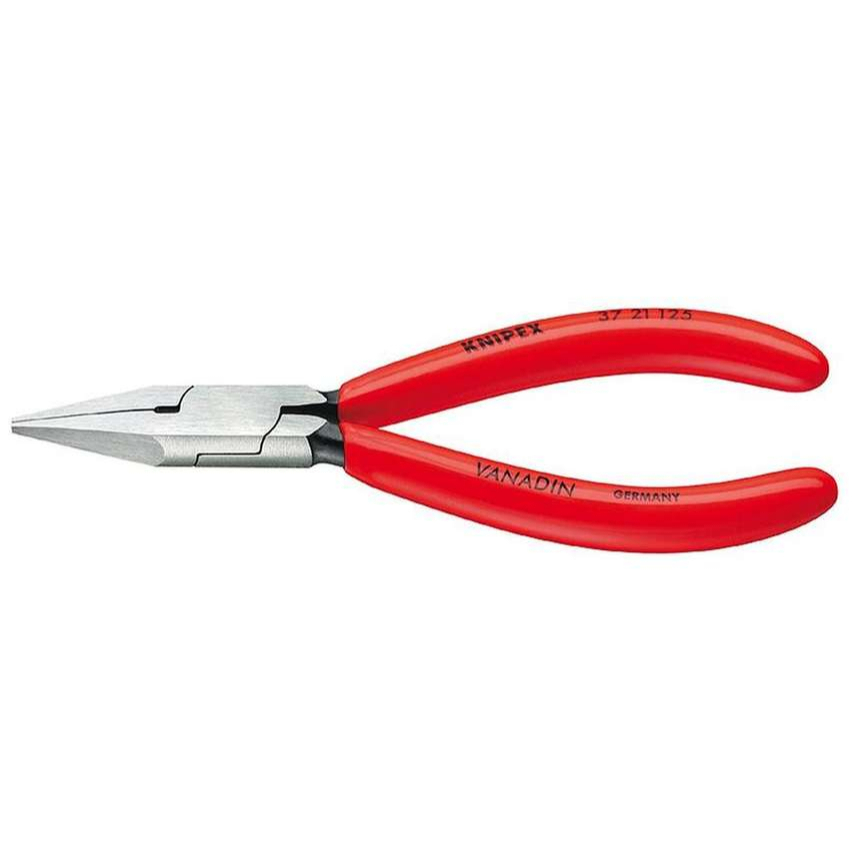 Kleště pro uchopení pro jemnou elektroniku 125 mm KNIPEX 37 21 125 - leštěná hlava, plastové návleky 37 21 125