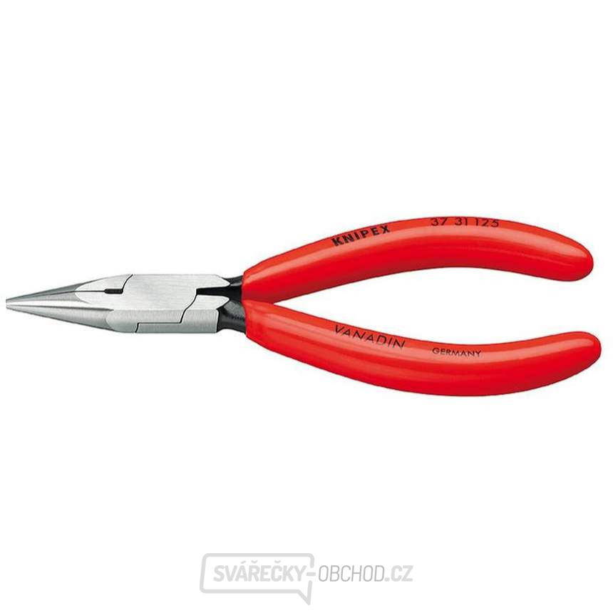 Kleště pro jemnou elektroniku 125 mm KNIPEX 37 31 125 - leštěná hlava, plastové návleky