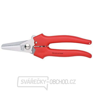 Kombinované nůžky 190 mm KNIPEX 95 05 190 - chromováno, vícesložkové návleky Kombinované nůžky 190 mm KNIPEX 95 05 190 - chromováno, vícesložkové návleky gallery main image