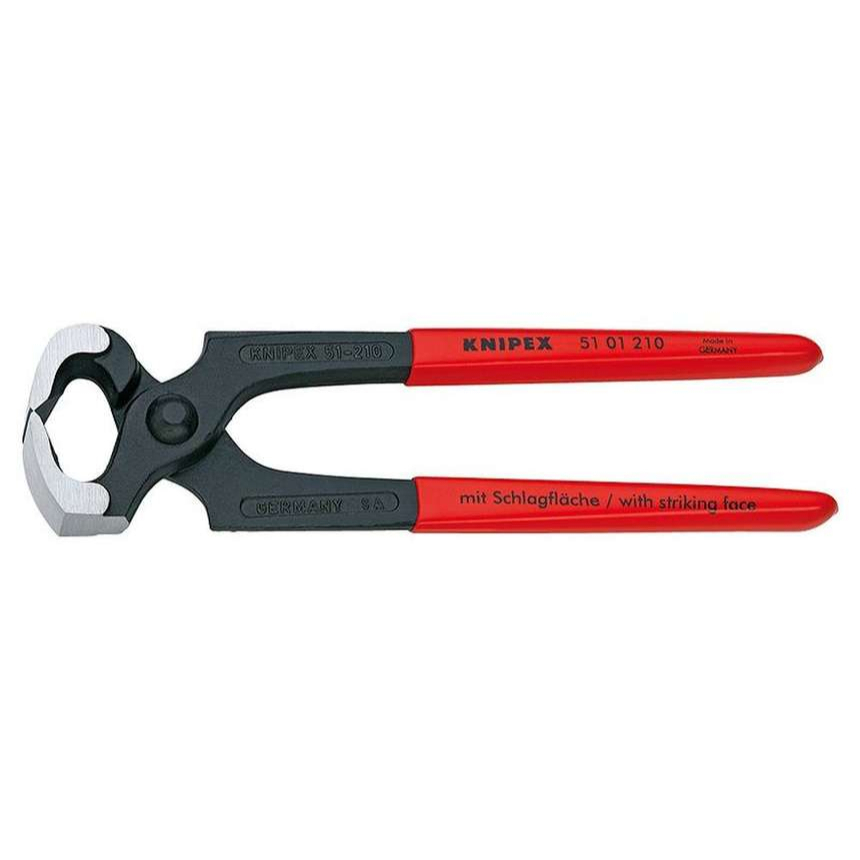 Kladivové kleště 210 mm KNIPEX 51 01 210 - leštěná hlava, plastové návleky 51 01 210