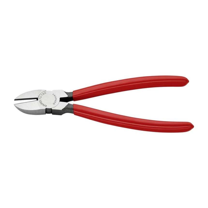 Boční štípací kleště 180 mm KNIPEX 70 01 180 - leštěná hlava, plastové návleky 70 01 180