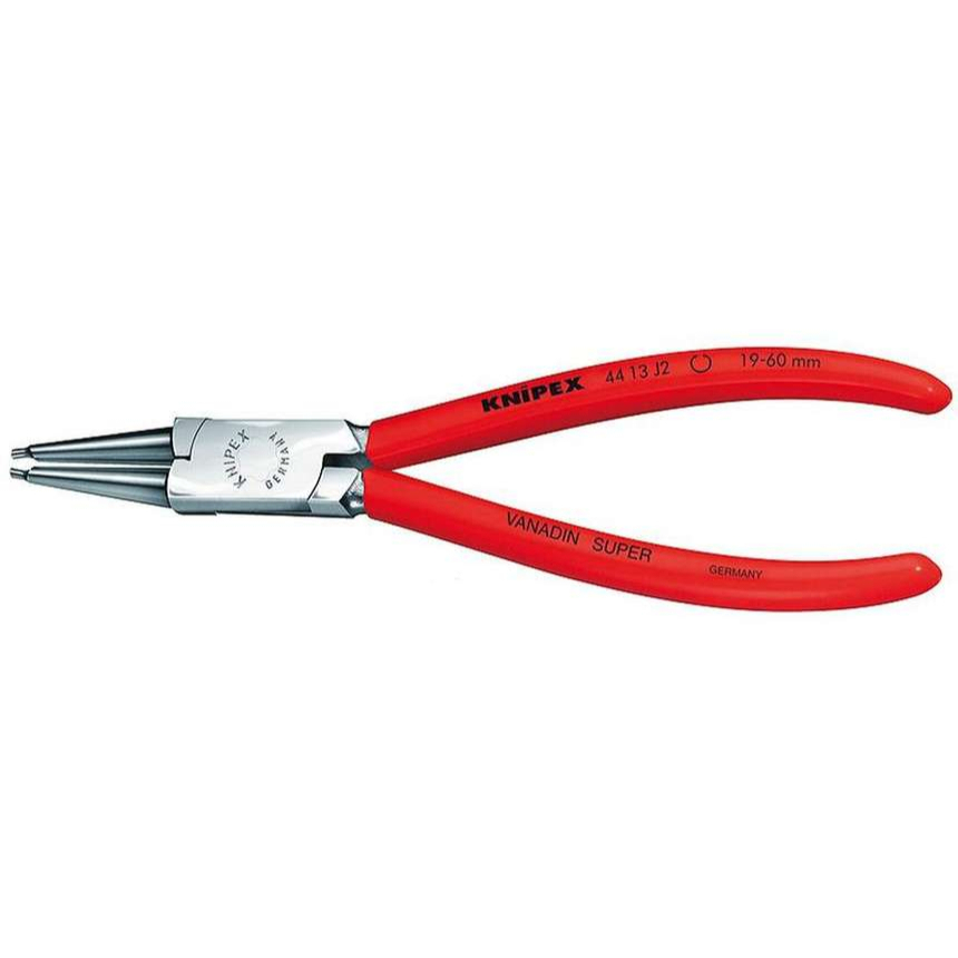 Kleště na pojistné kroužky 180 mm, vnitřní rovné. Knipex - 44 13 J2 - DIN 5265 C. Chromováno, potaženo plastem 44 13 J2