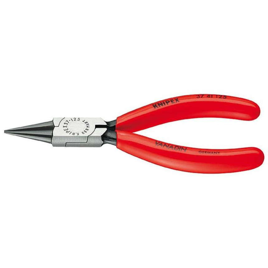 Kleště pro uchopení pro jemnou elektroniku 125 mm KNIPEX 37 41 125 - leštěná hlava, plastové návleky 37 41 125