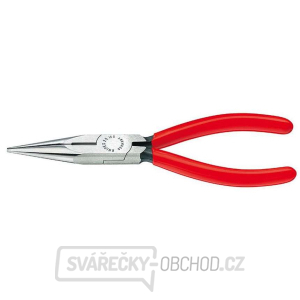 Půlkulaté kleště s břity pro radiotechniku 125 mm KNIPEX 25 01 125 - leštěná hlava, plastové návleky gallery main image