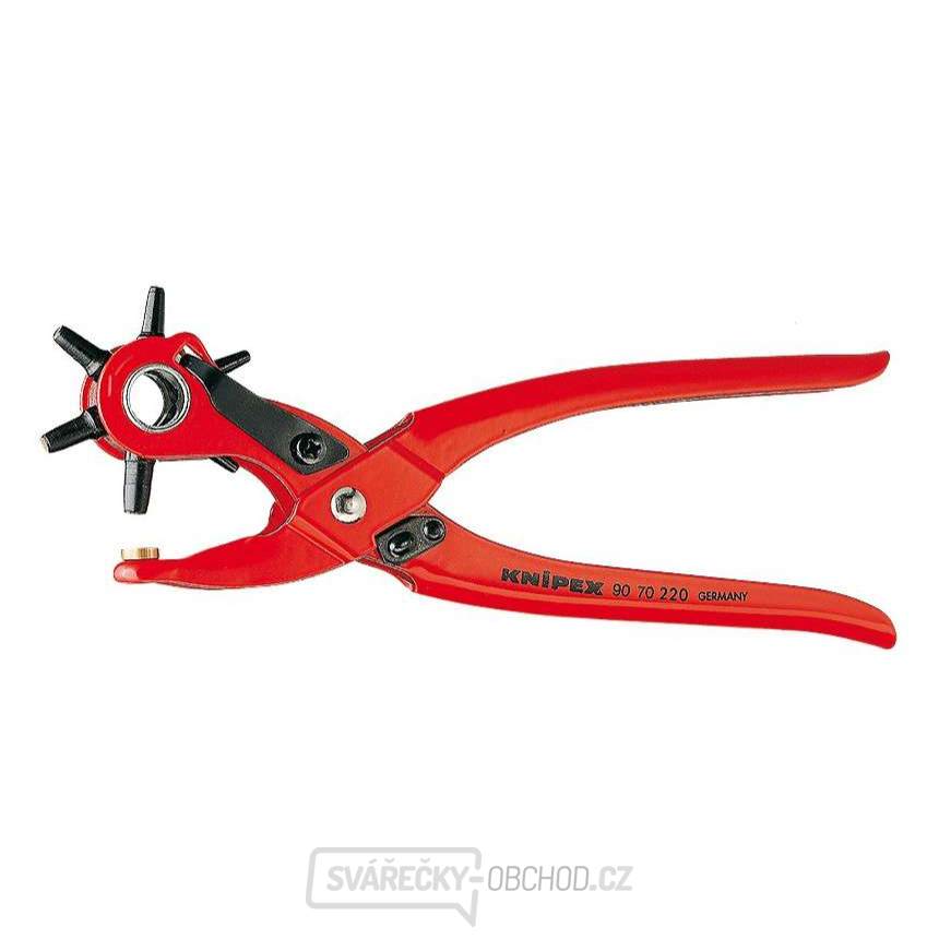 Otočné děrovací kleště 220 mm Knipex 90 70 220 SB