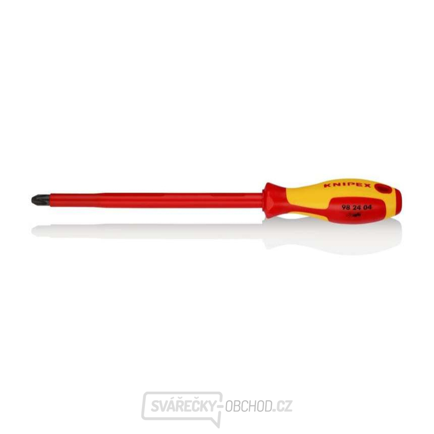 Elektrikářský VDE šroubovák PH 4 Knipex 98 24 04 Elektrikářský VDE šroubovák PH 4 Knipex 98 24 04 gallery main image