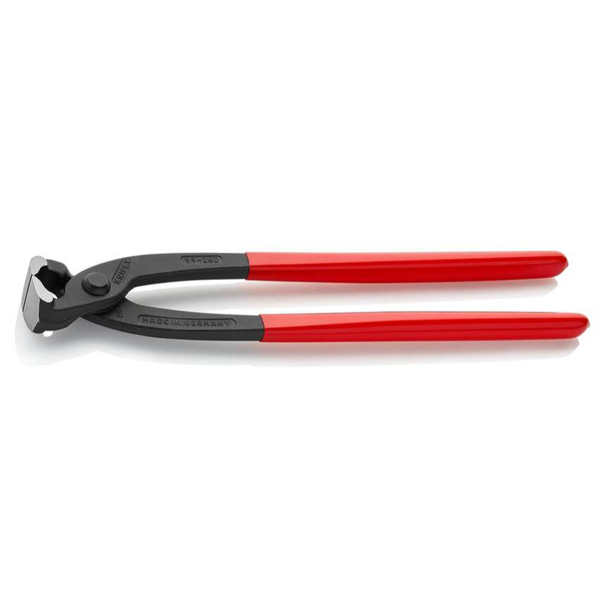 Armovací kleště 280 mm, Knipex 99 01 280 - DIN ISO 9242 - leštěná hlava, plastové návleky 99 01 280