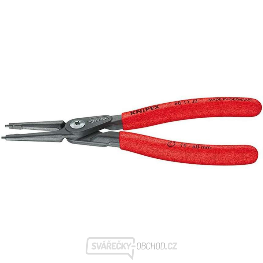 Precizní kleště na pojistné kroužky 140 mm, vnitřní rovné. Knipex - 48 11 J0 - DIN 5265 C
