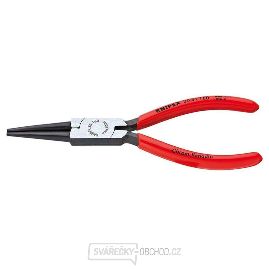 Půlkulaté kleště typu Langbeck 160 mm (s prodlouženými čelistmi) KNIPEX 30 31 160 - leštěná hlava, plastové návleky
