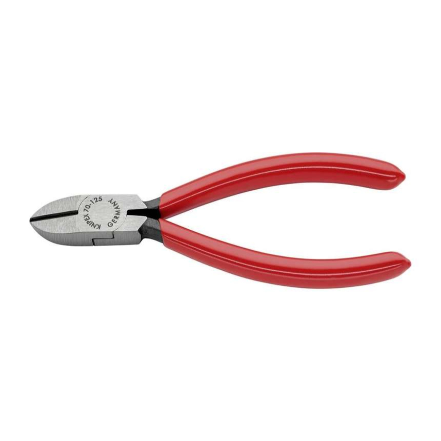 Boční štípací kleště 125 mm KNIPEX 70 01 125 - leštěná hlava, plastové návleky 70 01 125