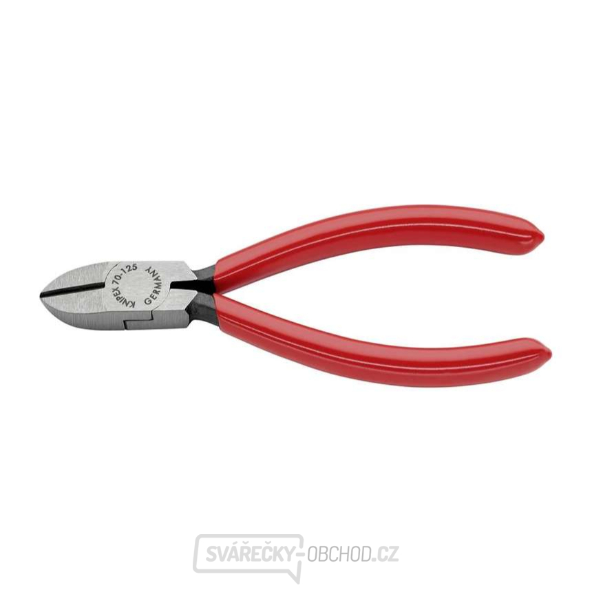 Boční štípací kleště 125 mm KNIPEX 70 01 125 - leštěná hlava, plastové návleky