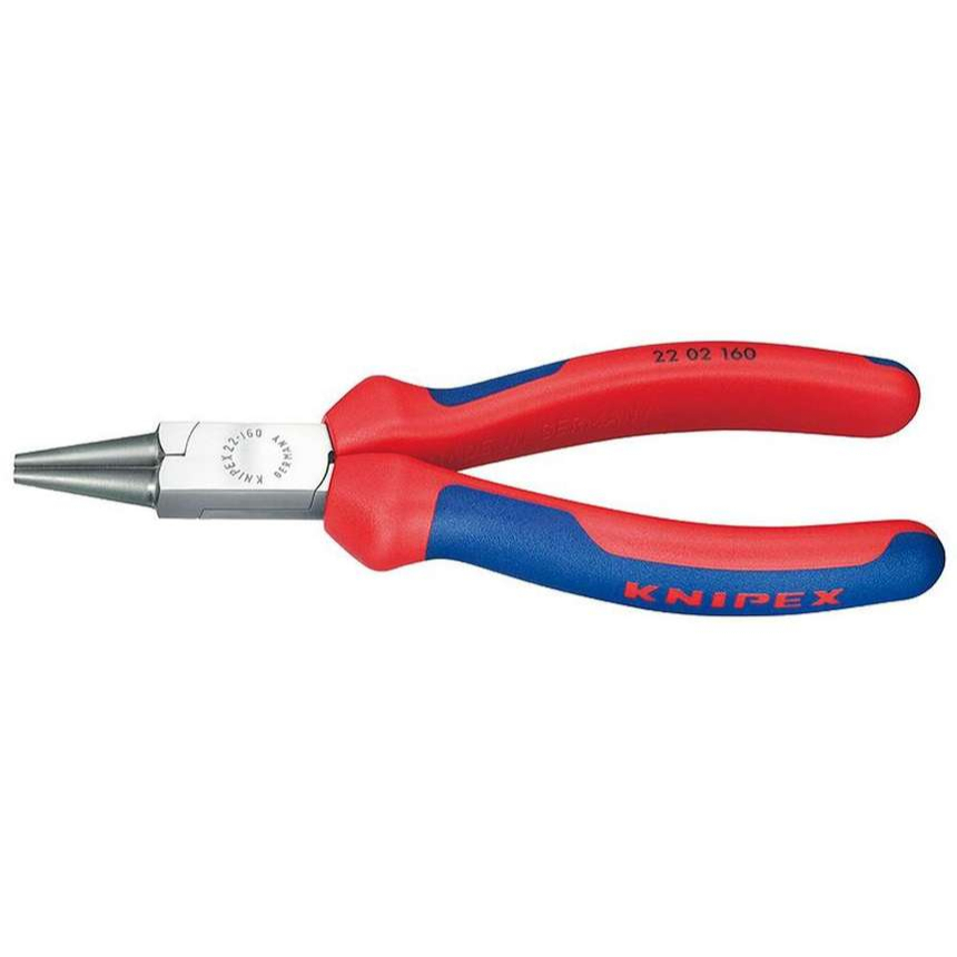 Kleště s kulatými čelistmi 160 mm KNIPEX 22 02 160 - leštěná hlava, vícesložkové návleky 22 02 160