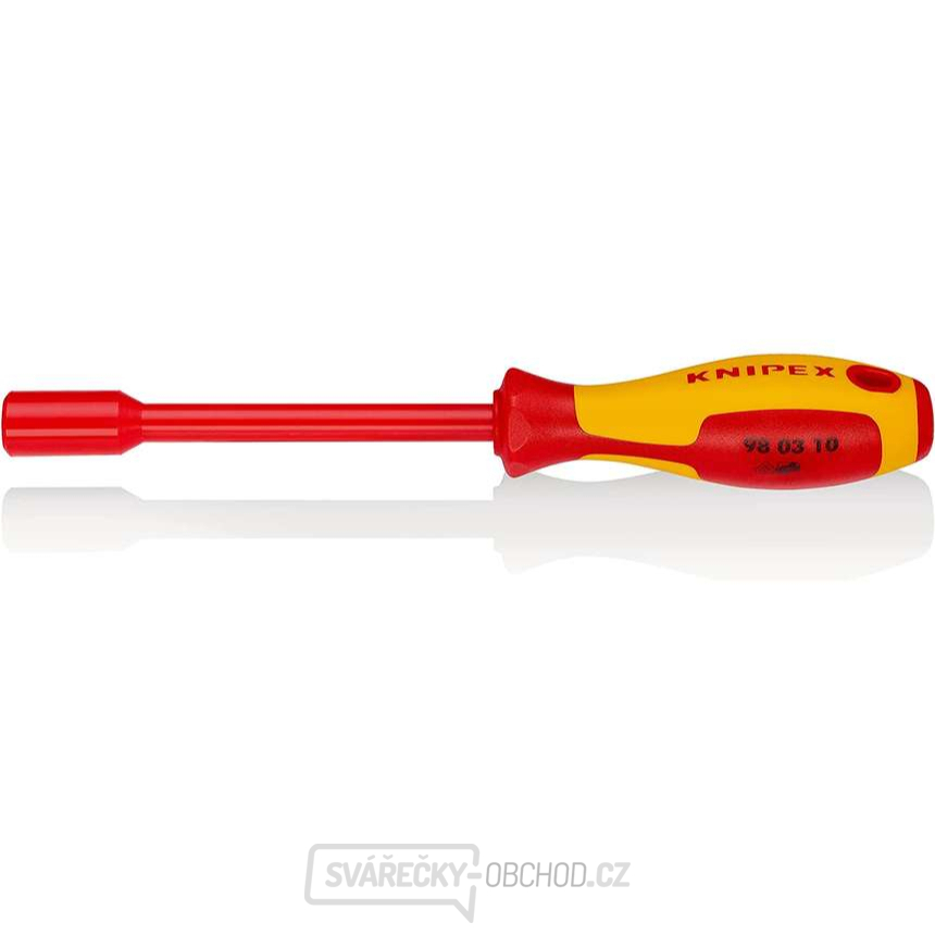 VDE šroubovák s nástrčným klíčem 6hran 10x125 mm Knipex 98 03 10