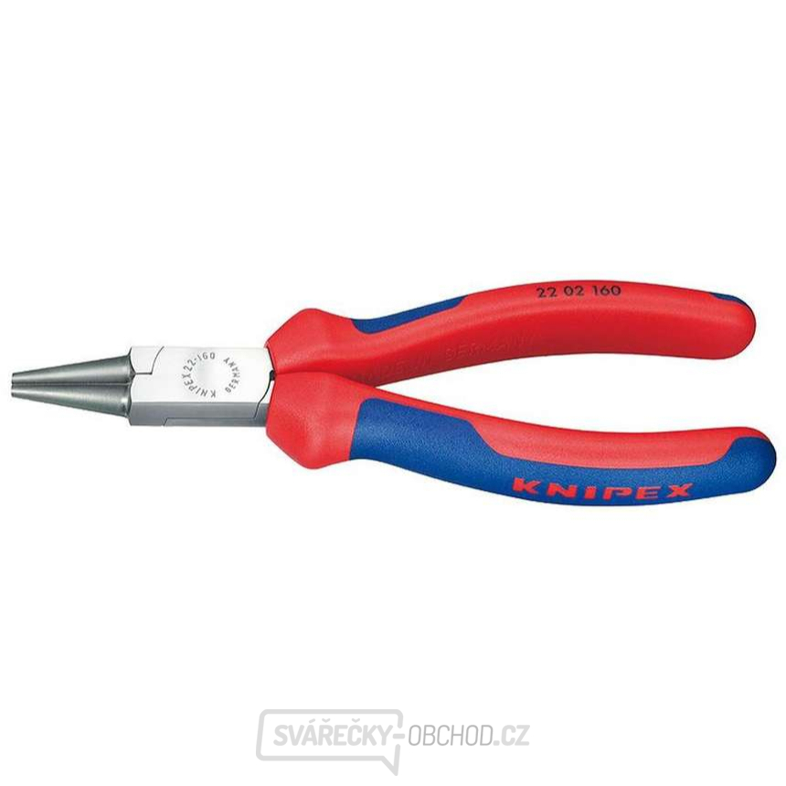 Kleště s kulatými čelistmi 140 mm KNIPEX 22 02 140 - leštěná hlava, vícesložkové návleky