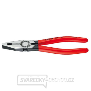Kombinované kleště 200 mm. KNIPEX 03 01 200 - leštěno, plastové návleky Kombinované kleště 200 mm. KNIPEX 03 01 200 - leštěno, plastové návleky gallery main image