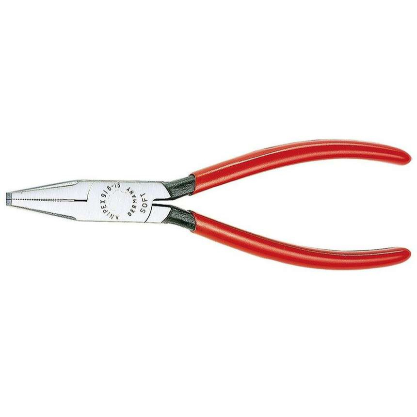Ploché kleště na sklo 160 mm KNIPEX 91 61 160 - leštěná hlava, plastové návleky 91 61 160