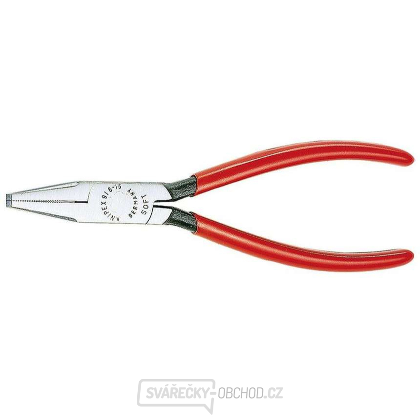Ploché kleště na sklo 160 mm KNIPEX 91 61 160 - leštěná hlava, plastové návleky Ploché kleště na sklo 160 mm KNIPEX 91 61 160 - leštěná hlava, plastové návleky gallery main image