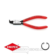 Kleště na pojistné kroužky 130 mm, vnitřní zahnuté. Knipex 44 21 J01 - DIN 5256 D. Leštěno, potažené plastem gallery main image