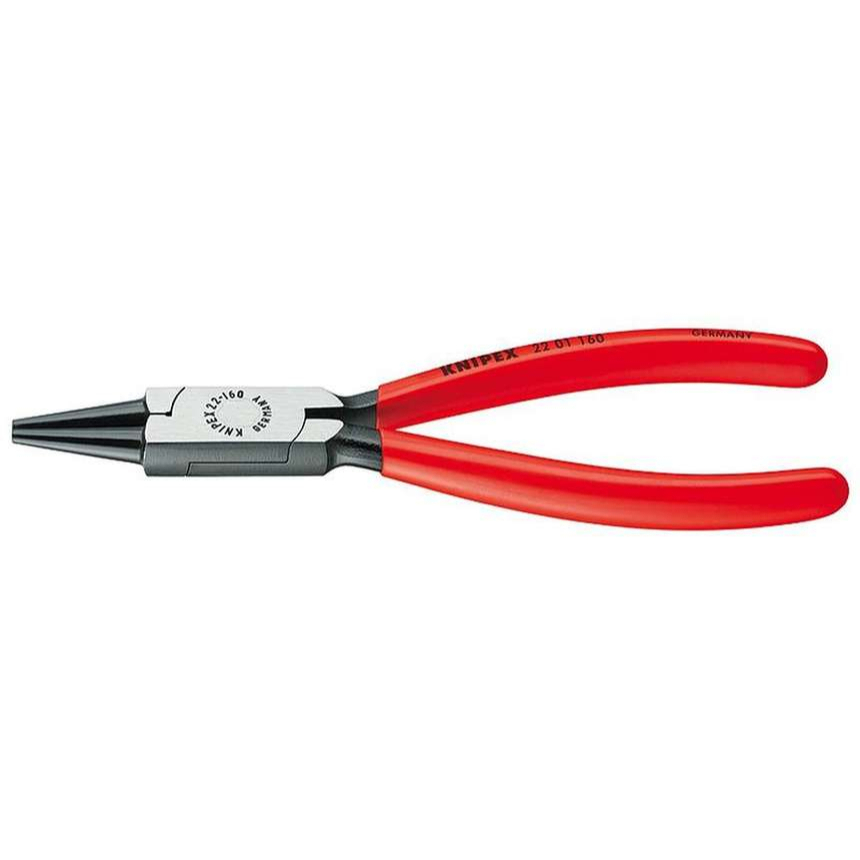 Kleště s kulatými čelistmi 160 mm KNIPEX 22 01 160 - leštěná hlava, plastové návleky 22 01 160