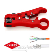 Odizolovací nástroj na koaxiální a datové kabely Knipex 16 60 06 SB gallery main image