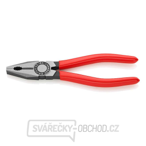 Kombinované kleště 180 mm. KNIPEX 03 01 180 - leštěno, plastové návleky Kombinované kleště 180 mm. KNIPEX 03 01 180 - leštěno, plastové návleky gallery main image