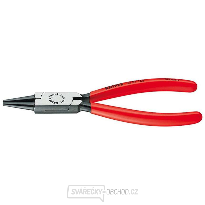 Kleště s kulatými čelistmi 125 mm KNIPEX 22 01 125 - leštěná hlava, plastové návleky
