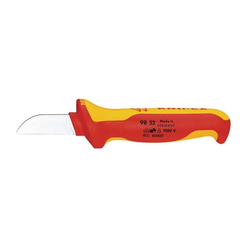 Nůž na kabely izolovaný 1000V VDE, 185 mm Knipex 98 52
