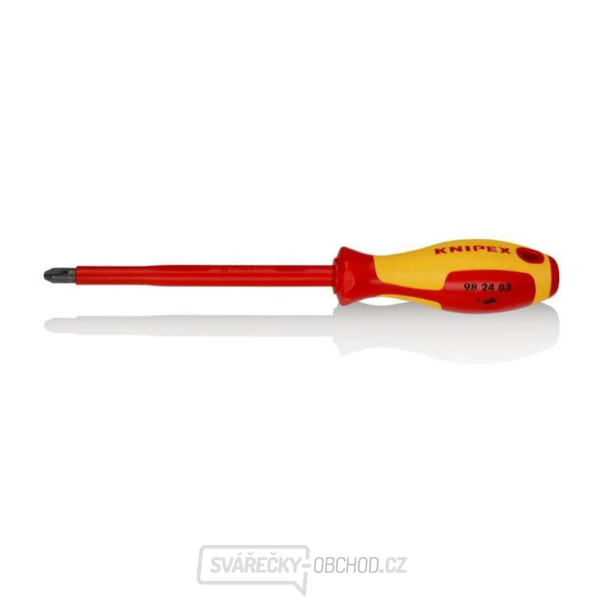 Elektrikářský VDE šroubovák PH 3 Knipex 98 24 03 Elektrikářský VDE šroubovák PH 3 Knipex 98 24 03 gallery main image