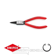 Kleště na pojistné kroužky 140 mm, vnitřní rovné. Knipex - 44 11 J0 - DIN 5265 C. Leštěno, potaženo plastem gallery main image