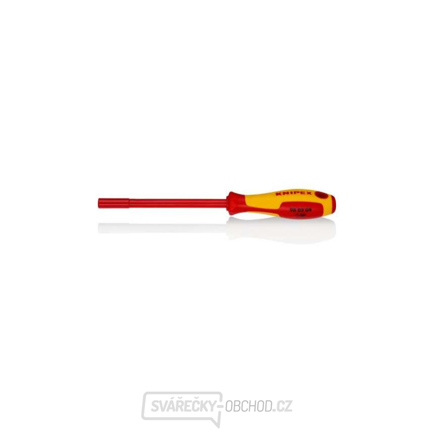 VDE šroubovák s nástrčným klíčem 6hran 4x125 mm Knipex 98 03 04
