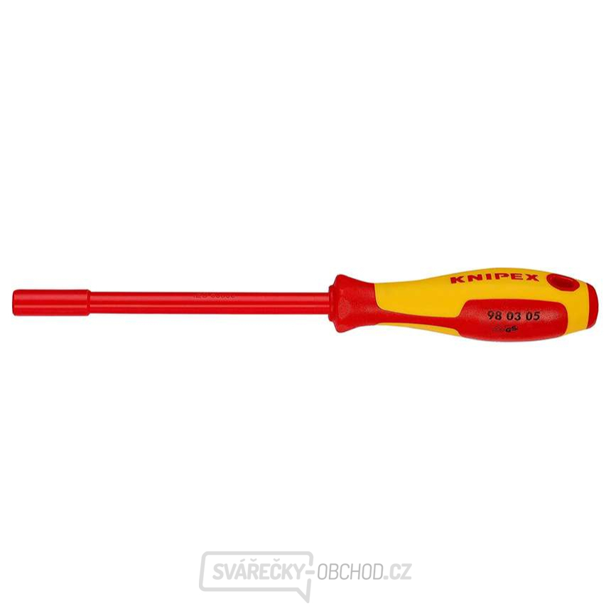 VDE šroubovák s nástrčným klíčem 6hran 5x125 mm Knipex 98 03 05