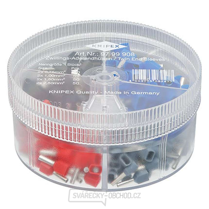 Box s koncovými dutinkami Twin Knipex 97 99 908 (200 ks) Box s koncovými dutinkami Twin Knipex 97 99 908 (200 ks) gallery main image