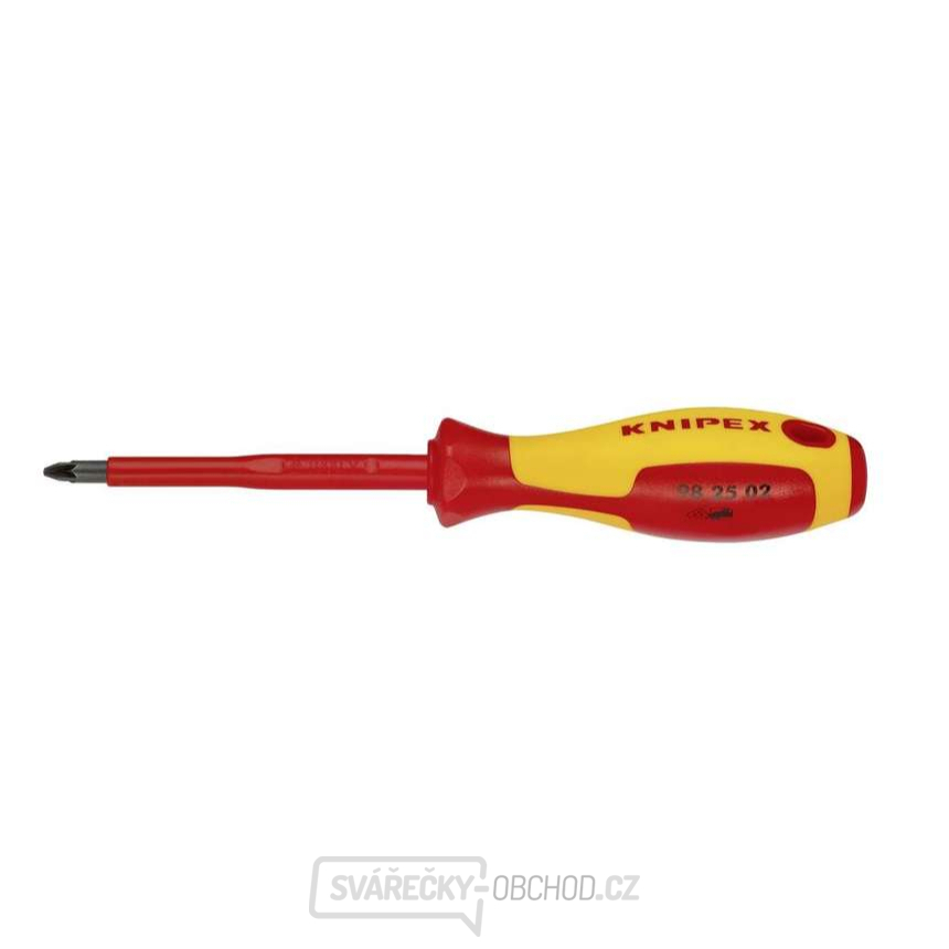 Šroubovák křížový Pozidriv® izolovaný 1 000 V VDE Knipex PZ2 Šroubovák křížový Pozidriv® izolovaný 1 000 V VDE Knipex PZ2 gallery main image