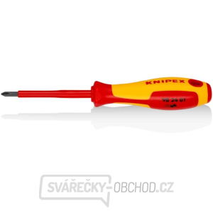Šroubovák křížový Phillips® izolovaný 1000V VDE Knipex PH1 Šroubovák křížový Phillips® izolovaný 1000V VDE Knipex PH1 gallery main image