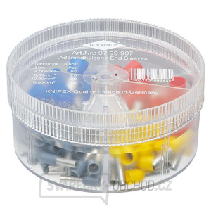 Box s izolovanými koncovými dutinkami Knipex 97 99 907 (100 ks) Box s izolovanými koncovými dutinkami Knipex 97 99 907 (100 ks) gallery main image