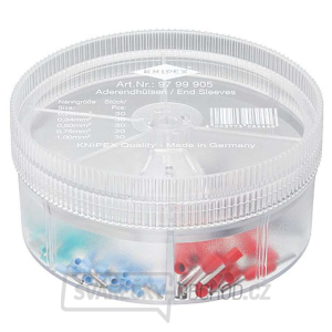 Box s izolovanými koncovými dutinkami Knipex 97 99 905 (120 ks) Box s izolovanými koncovými dutinkami Knipex 97 99 905 (120 ks) gallery main image