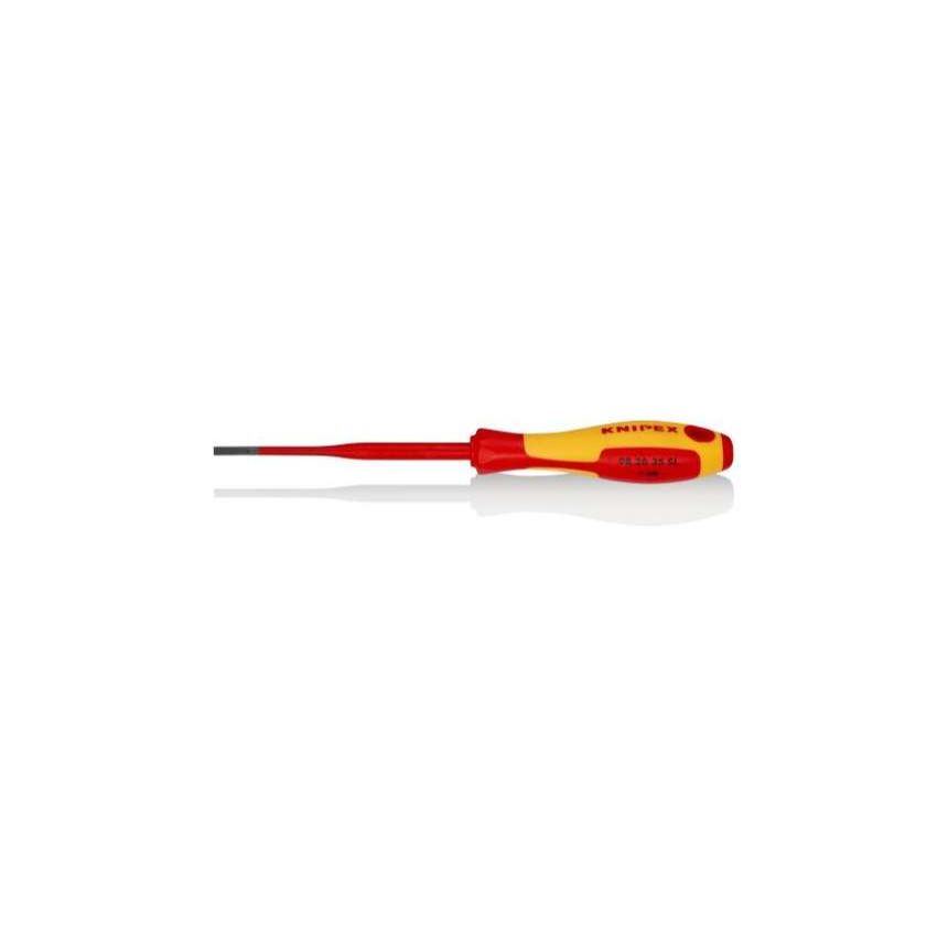 Elektrikářský VDE šroubovák (Slim) 3,5x0,6x100 mm Knipex 98 20 35 SL