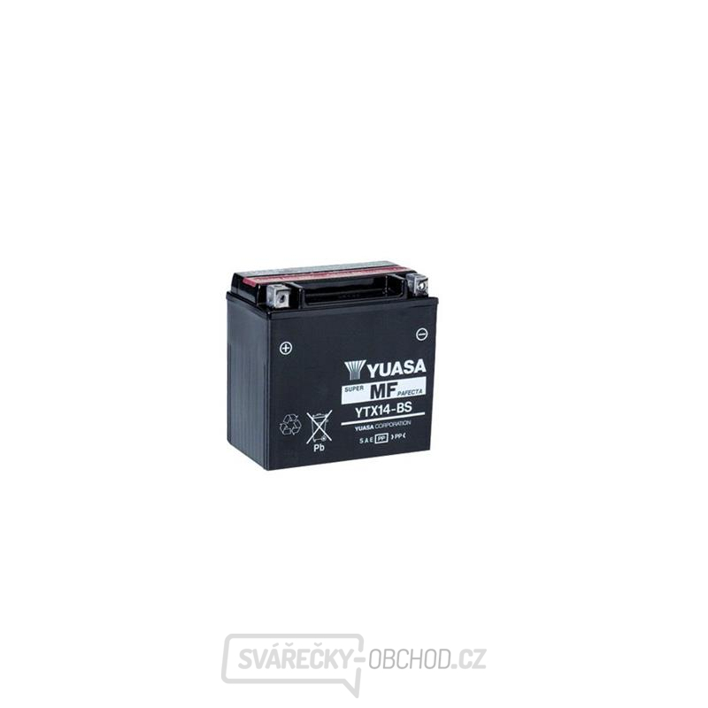 Baterie motocyklová 12V/12Ah YUASA YTX14-BS