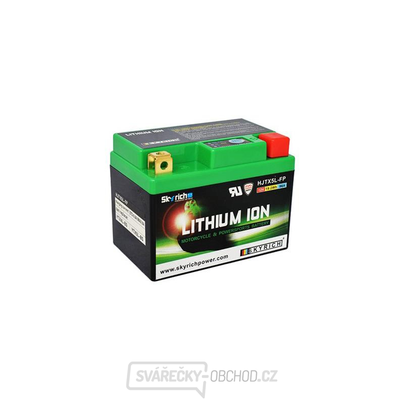 Baterie motocyklová 12V/1,6Ah SKYRICH Lithium HJTX5L-FP