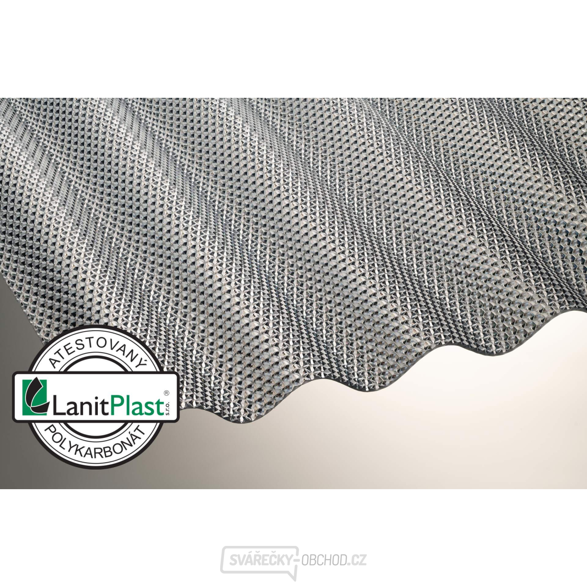 polykarbonátová deska MARLON CSE DIAMOND 2,6 mm 1,045x4 m antracit LG3418