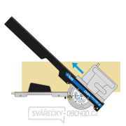 Japonská vodící lišta a úhloměr SHINWA Free-Angle NEO 600 mm pro kotoučové pily Náhled
