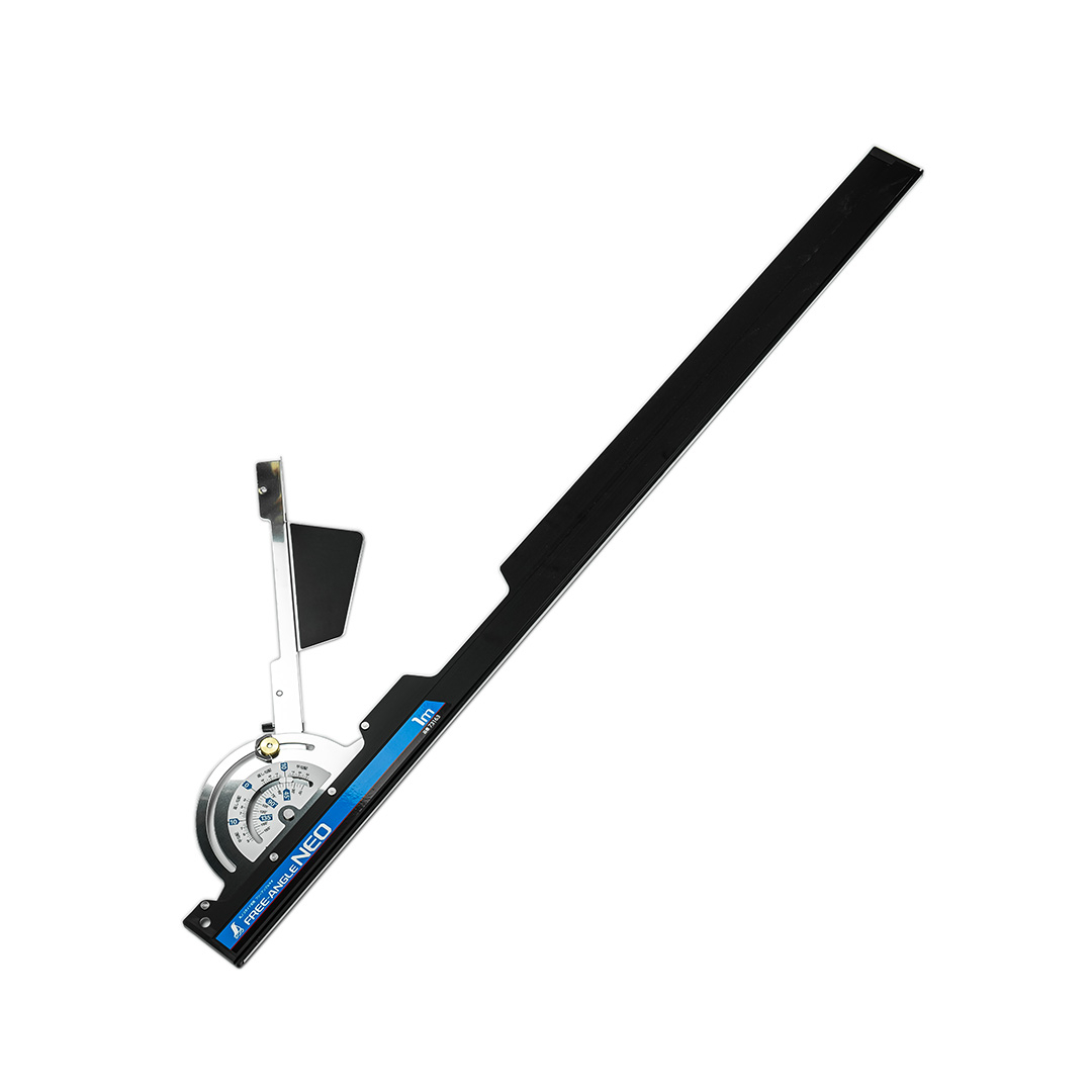 Japonská vodící lišta a úhloměr SHINWA Free-Angle NEO 100 cm pro kotoučové pily 7721